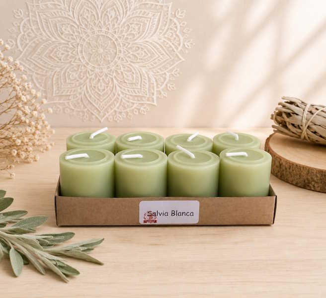 Velas aroma Salvia Blanca